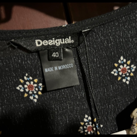 Desigual Gelia Bohemian Patchwork Handkerchief Midi Dress Size EU40/US 6 - NWT - Picture 13 of 16